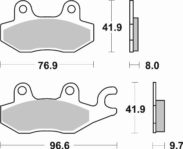 Brembo 07YA20SP - BRAKE PADS ORO