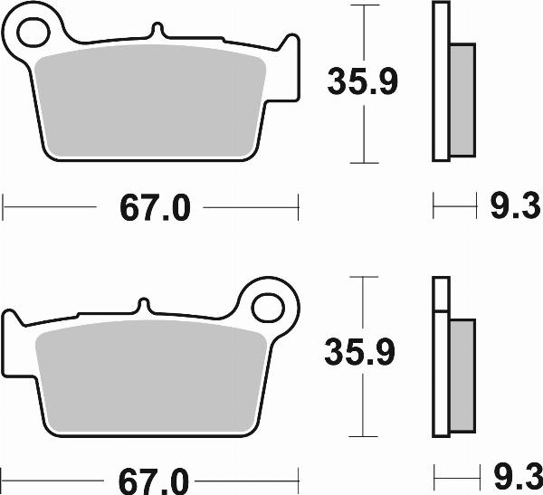 Brembo 07YA41SD - BRAKE PADS ORO