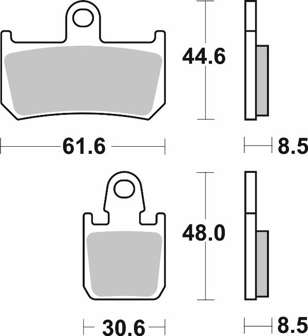 Brembo 07YA46RC - BRAKE PADS ORO