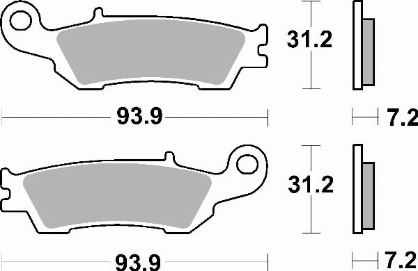 Brembo 07YA47SD - BRAKE PADS ORO