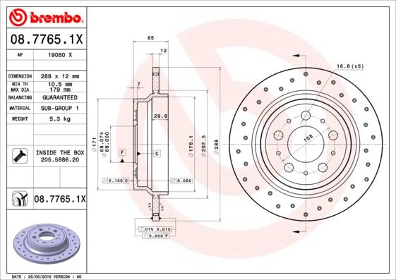 Brembo 08.7765.1X - 08