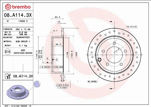 Brembo 08.A114.3X