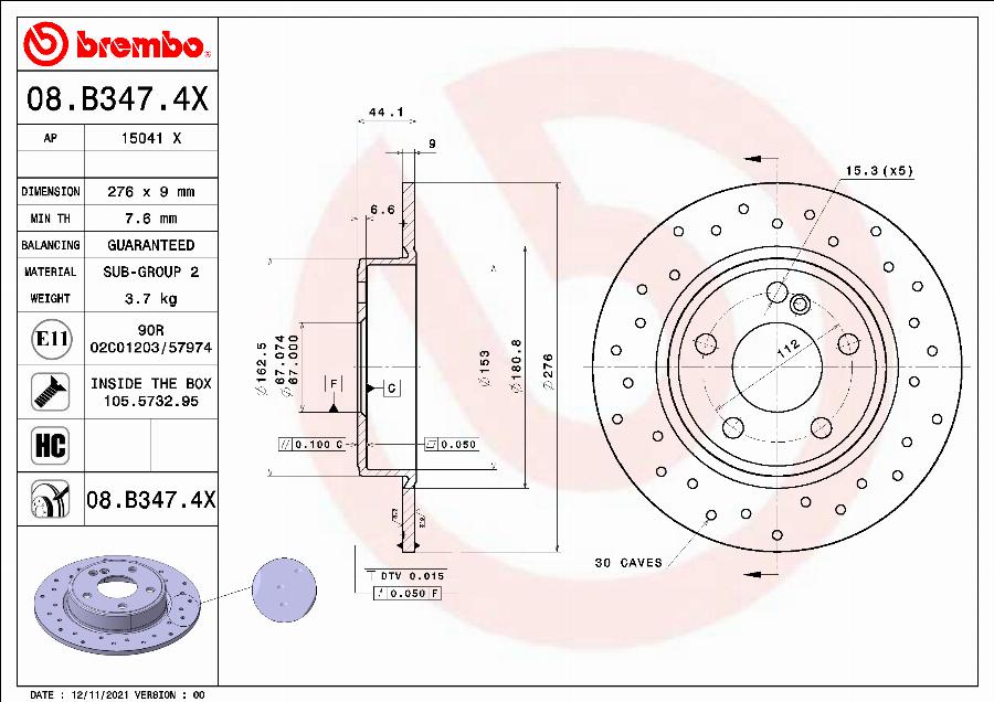 Brembo 08.B347.4X