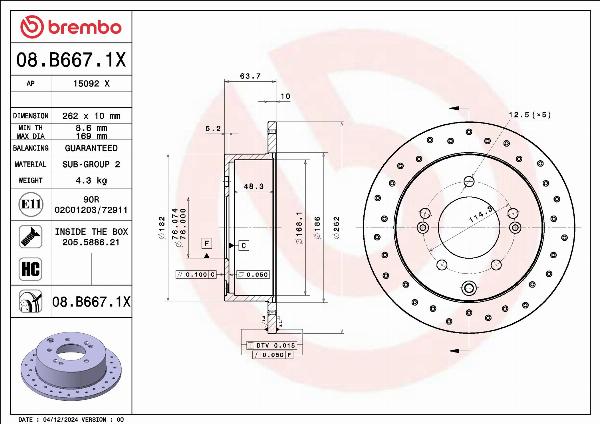 Brembo 08B6671X