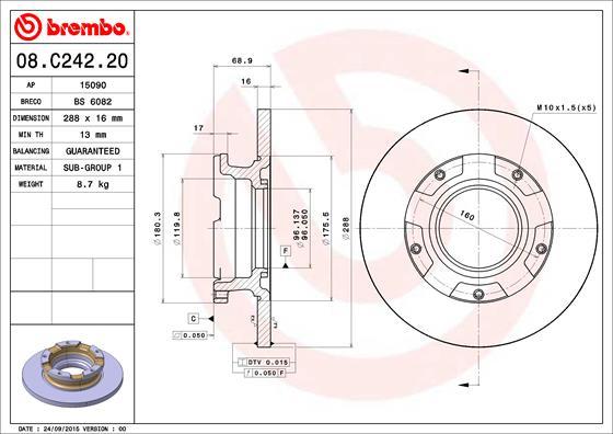 Brembo 08.C242.20 - BR