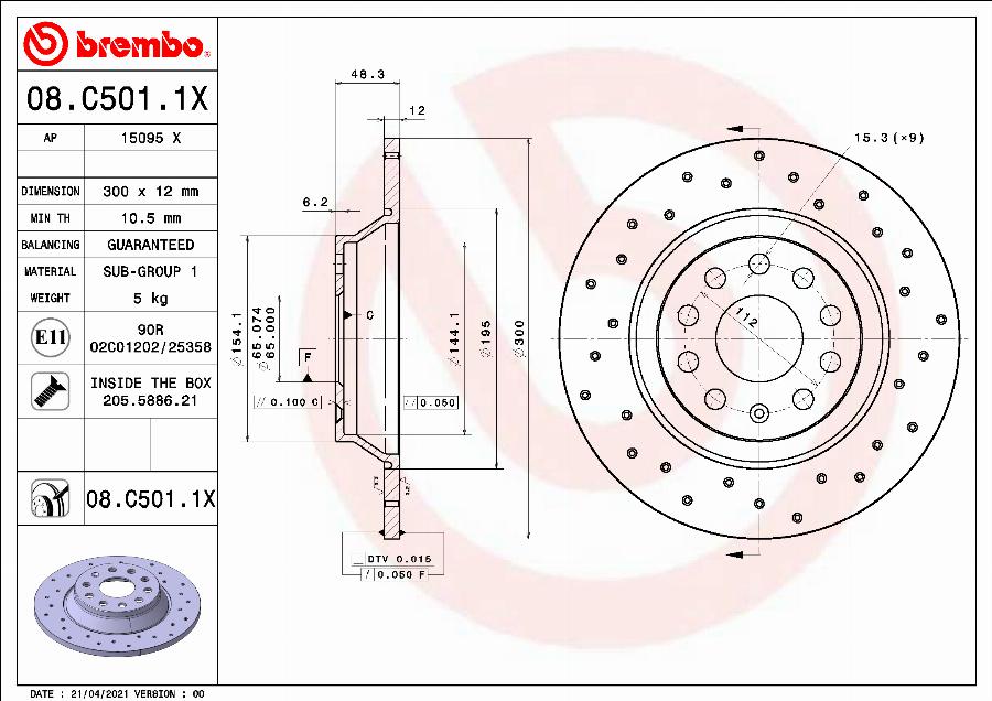 Brembo 08.C501.1X - 08