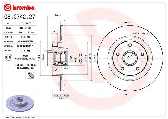 Brembo 08.C742.27 - BR