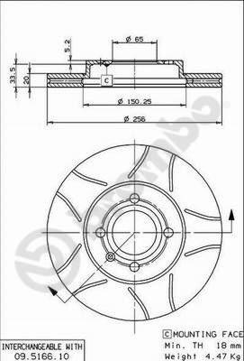 Brembo 09.5166.75 - DDF207