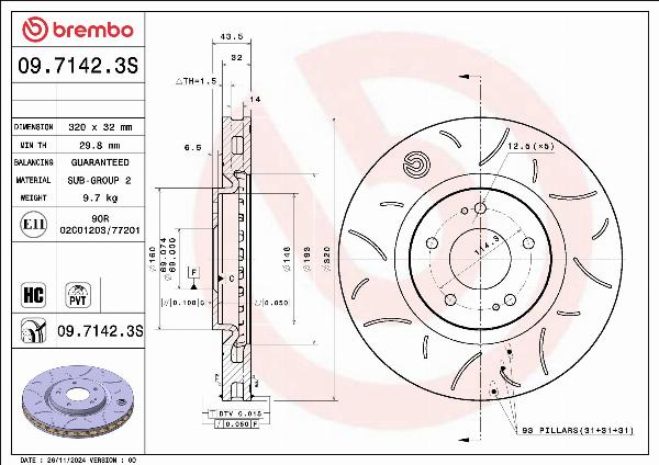 Brembo 09.7142.3S
