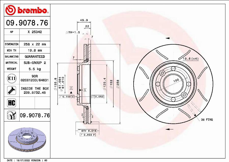 Brembo 09.9078.76