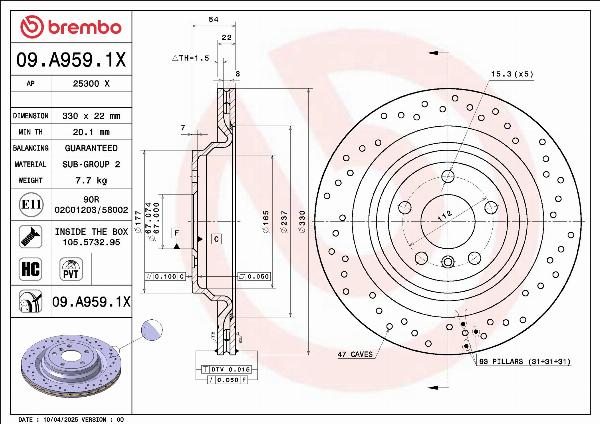 Brembo 09A9591X