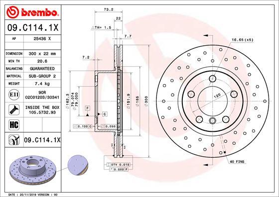 Brembo 09.C114.1X - BR