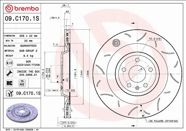 Brembo 09.C170.1S