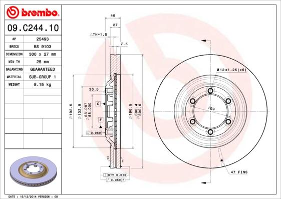 Brembo 09.C244.10 - Auto