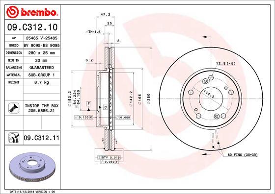 Brembo 09.C312.11 - Auto