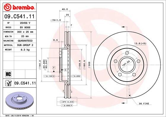 Brembo 09.C541.11 - BD-3937