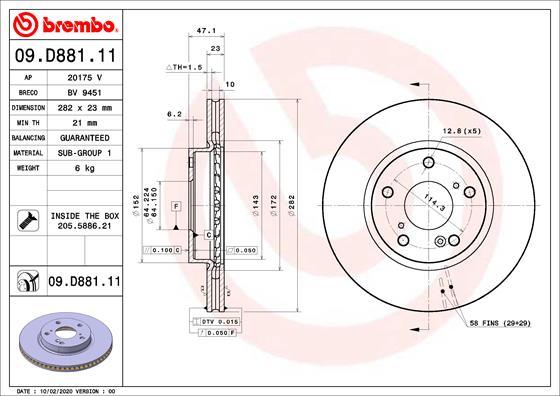 Brembo 09.D881.11 - BR