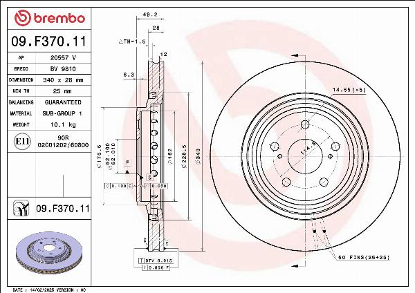 Brembo 09.F370.11