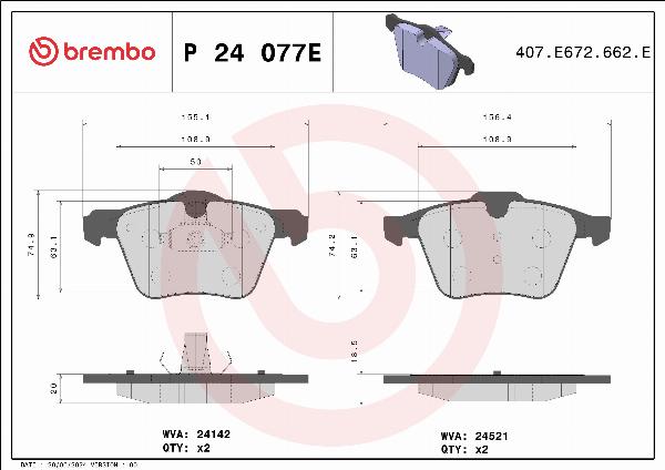 Brembo P24077E - Auto Part