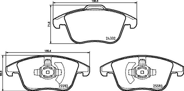 Brembo P 24 211 - BREMŽU