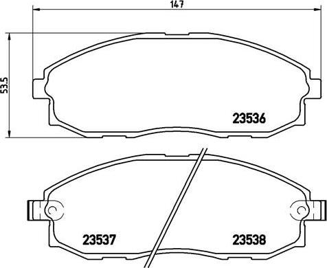 BOSCH 0986424670 - Bremžu uzliku kompl