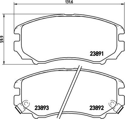 Brembo P 30 018 - Bremžu