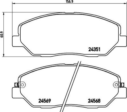 Brembo P 30 036 - BREMŽU