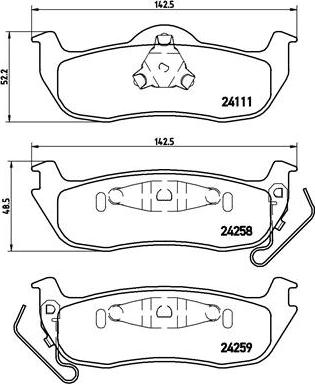 Brembo P 37 011 - Bremžu