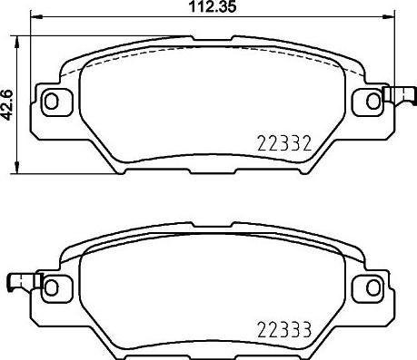 HELLA 8DB 355 025-461 - Bremžu