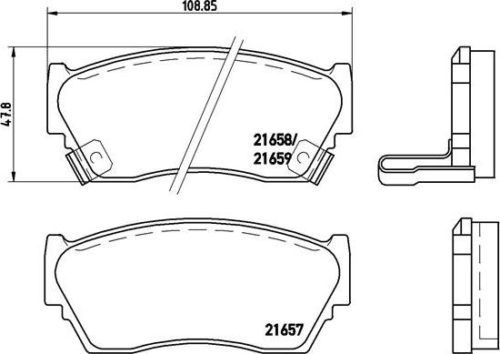 Brembo P 56 027 - Bremžu
