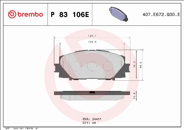 Brembo P83106E