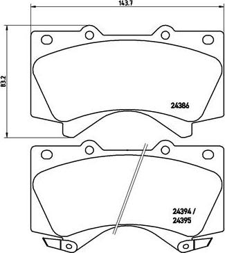 Brembo P 83 107X - BREMŽU