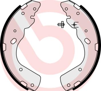 Brembo S23576 - Bremžu loku komplekts
