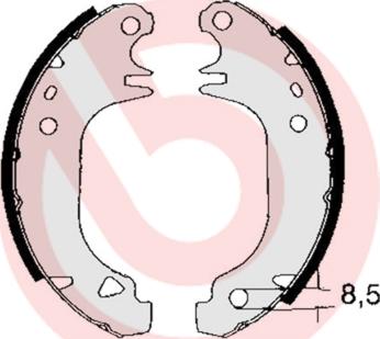 Brembo S 61 535 - Bremžu