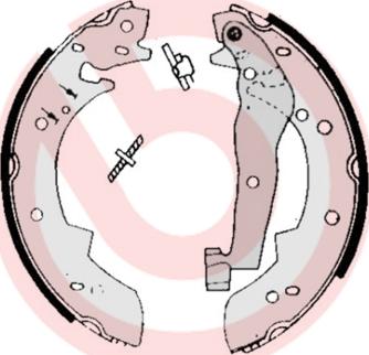 Brembo S68505 - Bremžu loku komplekts