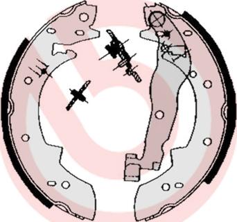 Brembo S68511 - Bremžu loku komplekts