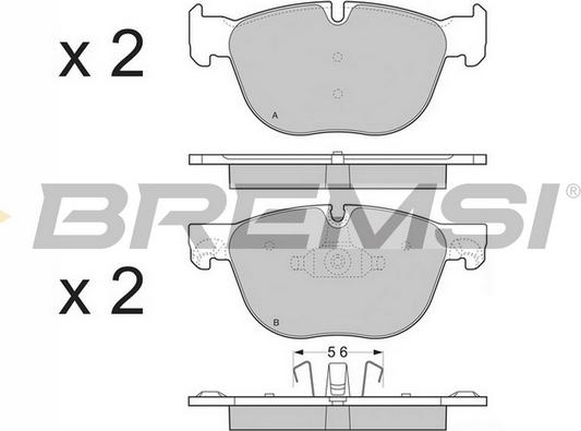 Bremsi BP3371CE - Bremžu uzliku kompl