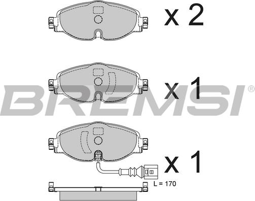 Bremsi BP3782CE - Bremžu uzliku kompl