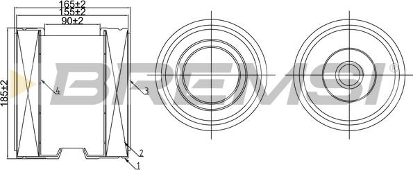 Bremsi FA1074 - Gaisa filtrs