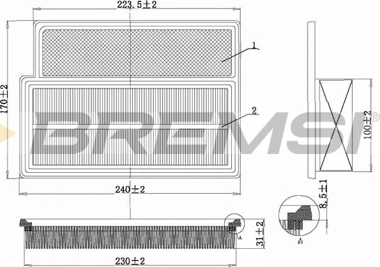 Bremsi FA1350 - Auto Part