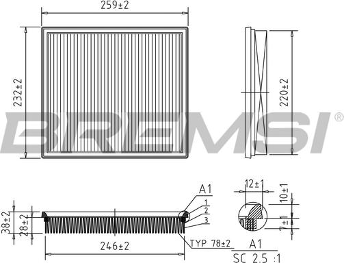 Bremsi FA2325 - Auto Part