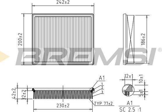 Bremsi FA2545 - Auto Part