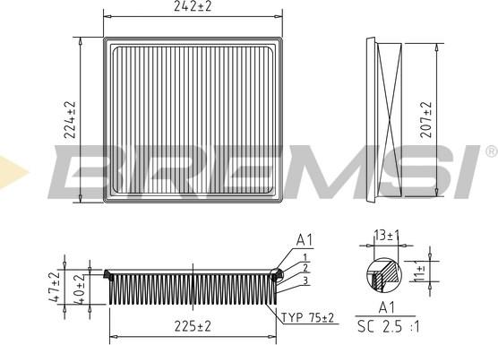 Bremsi FA2581 - Auto Part