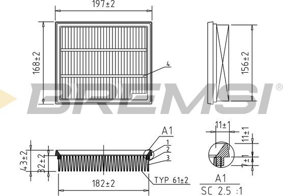Bremsi FA2582 - Auto Part