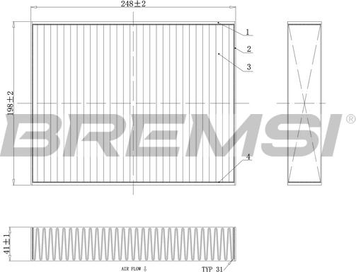 Bremsi FC0455C - Auto Part