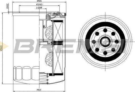 Bremsi FL1420 - Eļļas filtrs