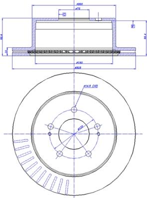 BOSCH 0986479V26 - BREMŽU DISKI 0