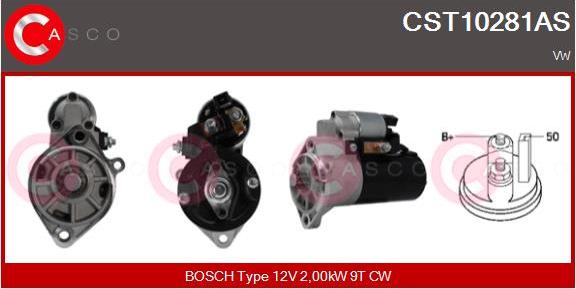 Casco CST10281AS - Starteris