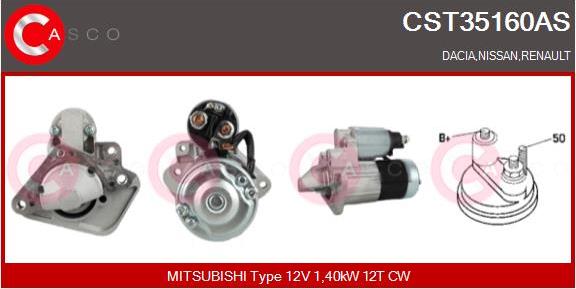 Casco CST35160AS - Starteris