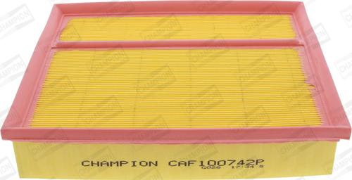 Champion CAF100742P - Gaisa filtrs